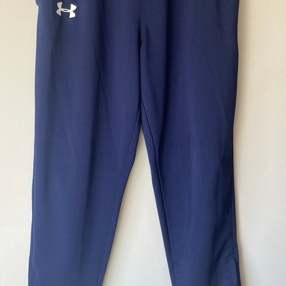 Under Armour Navy Blue Joggers with Zippers on Ankle Size Small - Picture 8 of 13